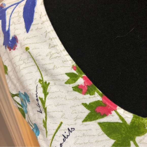 Talbots Botanical Tee Size MP - Picture 3 of 8